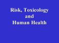 Risk, Toxicology and Human Health PowerPoint PPT Presentation