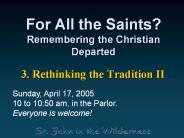 For All the Saints? Remembering the Christian Departed