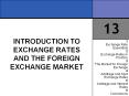INTRODUCTION TO EXCHANGE RATES AND THE FOREIGN EXCHANGE MARKET PowerPoint PPT Presentation