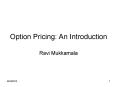 Option Pricing: An Introduction PowerPoint PPT Presentation