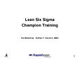 Lean Six Sigma PowerPoint PPT Presentation
