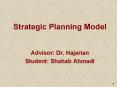 Strategic Planning Model PowerPoint PPT Presentation