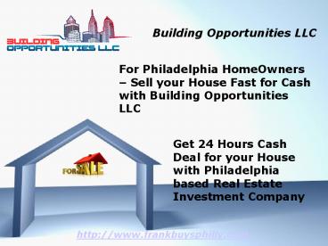 Sell House Philadelphia