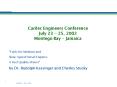 Carilec Engineers Conference July 23 - 25, 2002 Montego Bay - Jamaica PowerPoint PPT Presentation