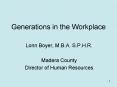 Generations in the Workplace PowerPoint PPT Presentation