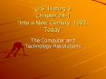 U.S. History 3 Chapter 24-1  PowerPoint PPT Presentation