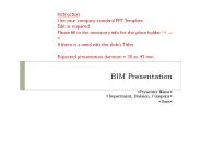 BIM Presentation <Presenter Name> <Department, Division, Company> <Date>