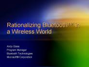 Rationalizing Bluetooth