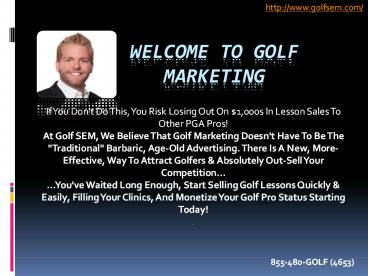 golfsem-Golf Marketing Companies