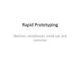 Rapid Prototyping PowerPoint PPT Presentation