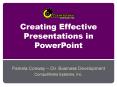 Creating Effective Presentations in PowerPoint PowerPoint PPT Presentation