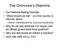 The Omnivore PowerPoint PPT Presentation