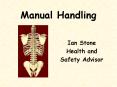 Manual Handling PowerPoint PPT Presentation