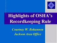Highlights of OSHA