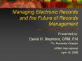 Managing Electronic Records and the Future of Records Management PowerPoint PPT Presentation