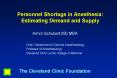 Personnel Shortage in Anesthesia: Estimating Demand and Supply PowerPoint PPT Presentation