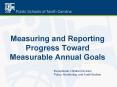 Measuring and Reporting Progress Toward Measurable Annual Goals PowerPoint PPT Presentation