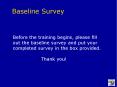 Baseline Survey PowerPoint PPT Presentation