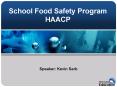School Food Safety Program HAACP PowerPoint PPT Presentation