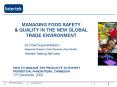 MANAGING FOOD SAFETY PowerPoint PPT Presentation