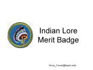Indian Lore Merit Badge