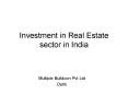 Investment in Real Estate sector in India PowerPoint PPT Presentation
