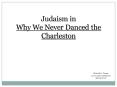 Judaism in  Why We Never Danced the Charleston PowerPoint PPT Presentation