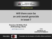 Will there soon be an anti-Jewish genocide in Israel ?