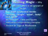Healing Magic - Why you can