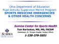 Ohio Department of Education Pupil Activity Supervisor Permit Program SPORTS MEDICINE EMERGENCIES PowerPoint PPT Presentation