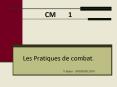 Les Pratiques de combat. PowerPoint PPT Presentation