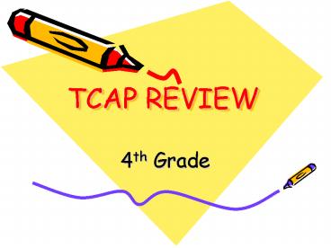 TCAP REVIEW