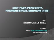 DIET PADA PENDERITA PREMENSTRUAL SINDROM (PMS)
