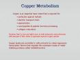 Copper Metabolism PowerPoint PPT Presentation