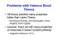 Problems with Valence Bond Theory PowerPoint PPT Presentation