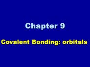 Covalent Bonding: orbitals