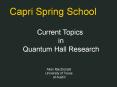 Capri Spring School PowerPoint PPT Presentation