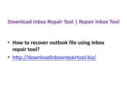 Download Inbox Repair tool