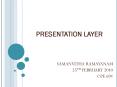 PRESENTATION LAYER PowerPoint PPT Presentation
