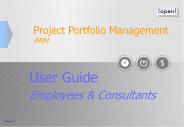 Project Portfolio Management PPM