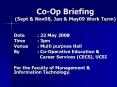 Co-Op Briefing (Sept PowerPoint PPT Presentation