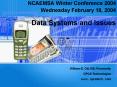 Data Systems and Issues PowerPoint PPT Presentation