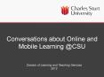 Conversations about Online and Mobile Learning @CSU PowerPoint PPT Presentation