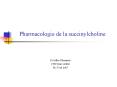 Pharmacologie de la succinylcholine PowerPoint PPT Presentation
