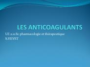 LES ANTICOAGULANTS