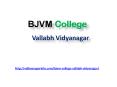 bjvm college vallabh vidyanagar PowerPoint PPT Presentation