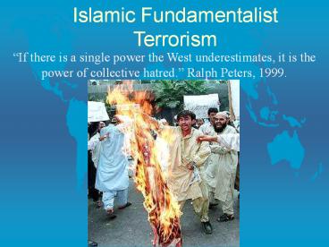Islamic Fundamentalist Terrorism