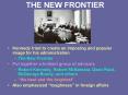 THE NEW FRONTIER PowerPoint PPT Presentation