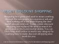 About discount shopping