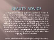 Beauty advice